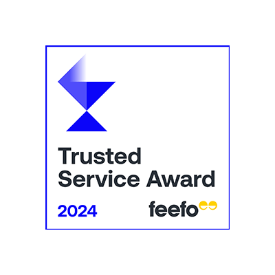 A Feefo Trusted Service Award 2024.