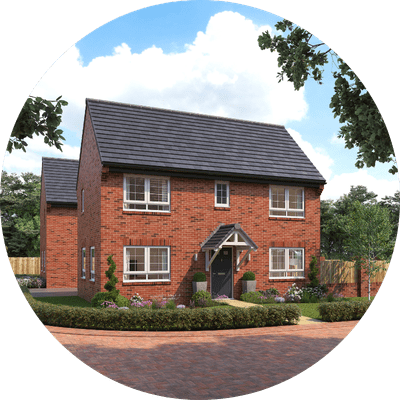 Concept image of a new build house, part of Newett Homes' Hazel Grove scheme in Carcroft, Doncaster.