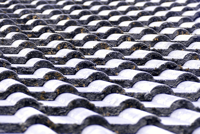 close up of roof tiles - l