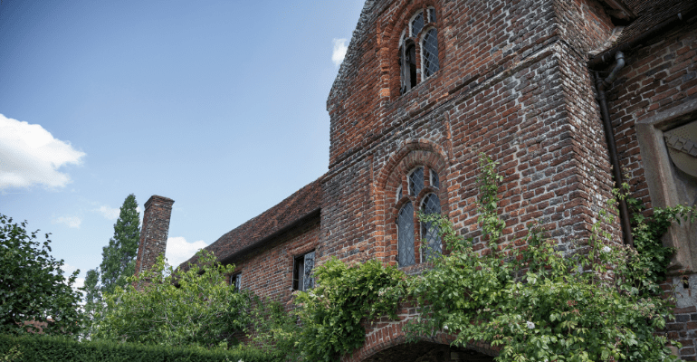Beautiful sunny day at Sissinghurst castle, Kent, England.