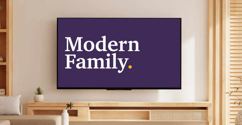 TV in a modern living room.