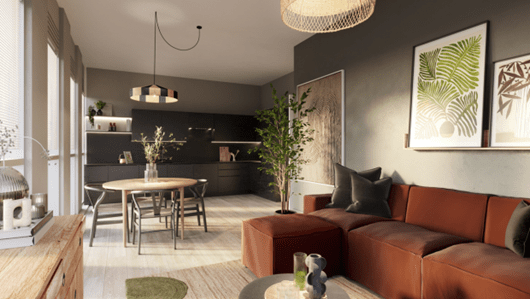 Farington Square residential lounge room