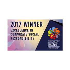 SBA - excellence in corporate social responsibility 2017.