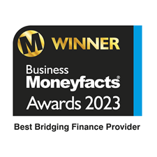 Business money facts award from 2023 for the bridging finance provider.