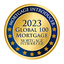 Global 100 Mortgage award from 2023 for mortgage introducer.