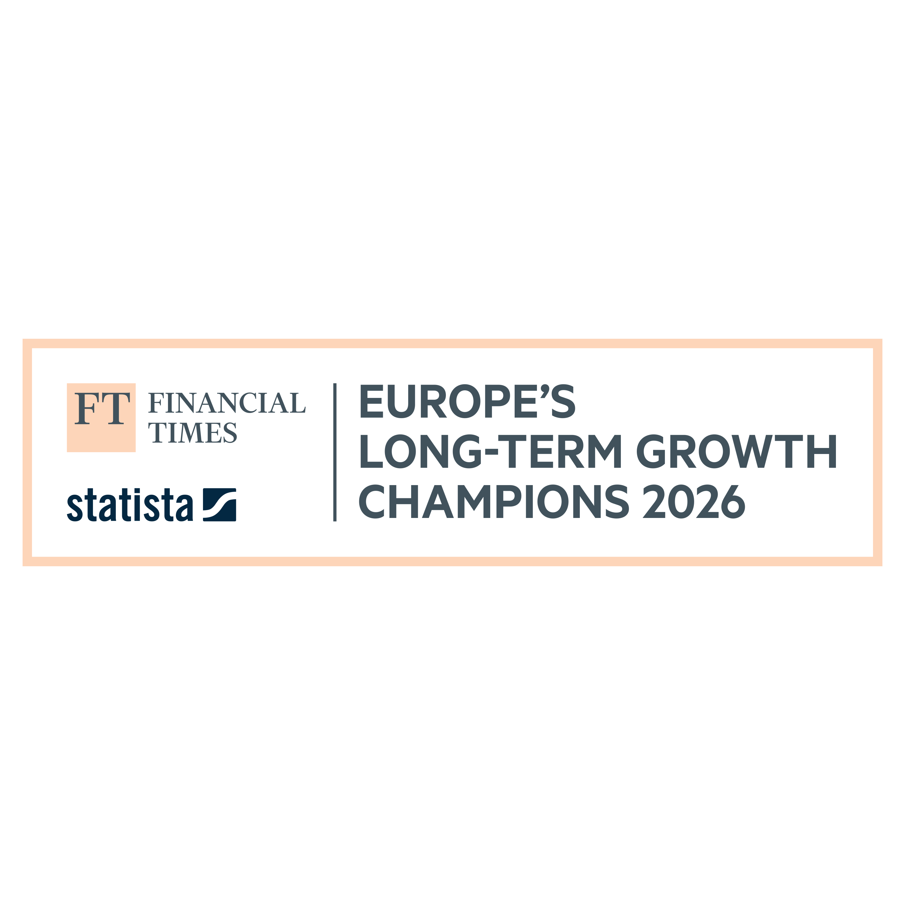 The Financial Times Europes award for long-term growth champions.
